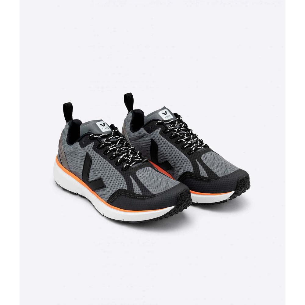 Veja CONDOR 2 ALVEOMESH Cipő Női Black/Orange | HU 490JPQ